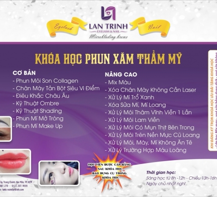 KHÓA HỌC PHUN XĂM THẨM MỸ